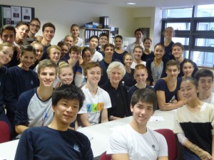 Dame monica mason with 2nd year students