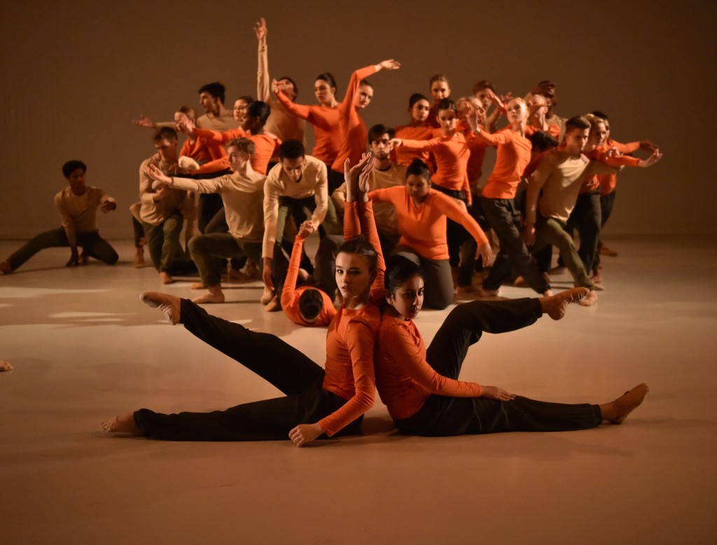 Students of featherstone high school and the royal ballet school in a joint performance. Photo: brian slater.