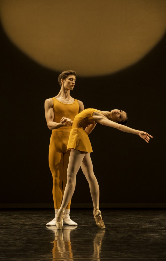 Concerto by frederick ashton, danced here by 3rd year students lukas bjorneboe braendsrod and chisato katsura. Photo: johan persson