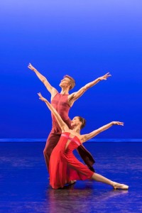 Leo dixon and leticia dias domingues in wheeldon's rush. Photo: johan persson.