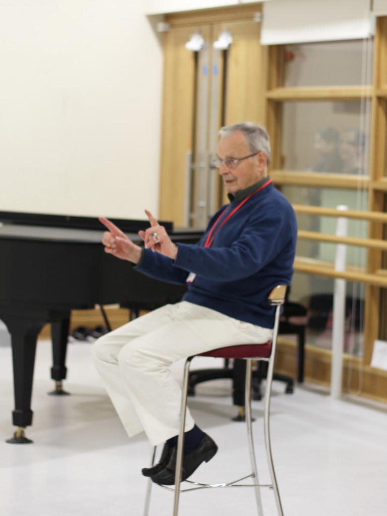 Peter wright in rehearsal in the princess margaret studio at upper school