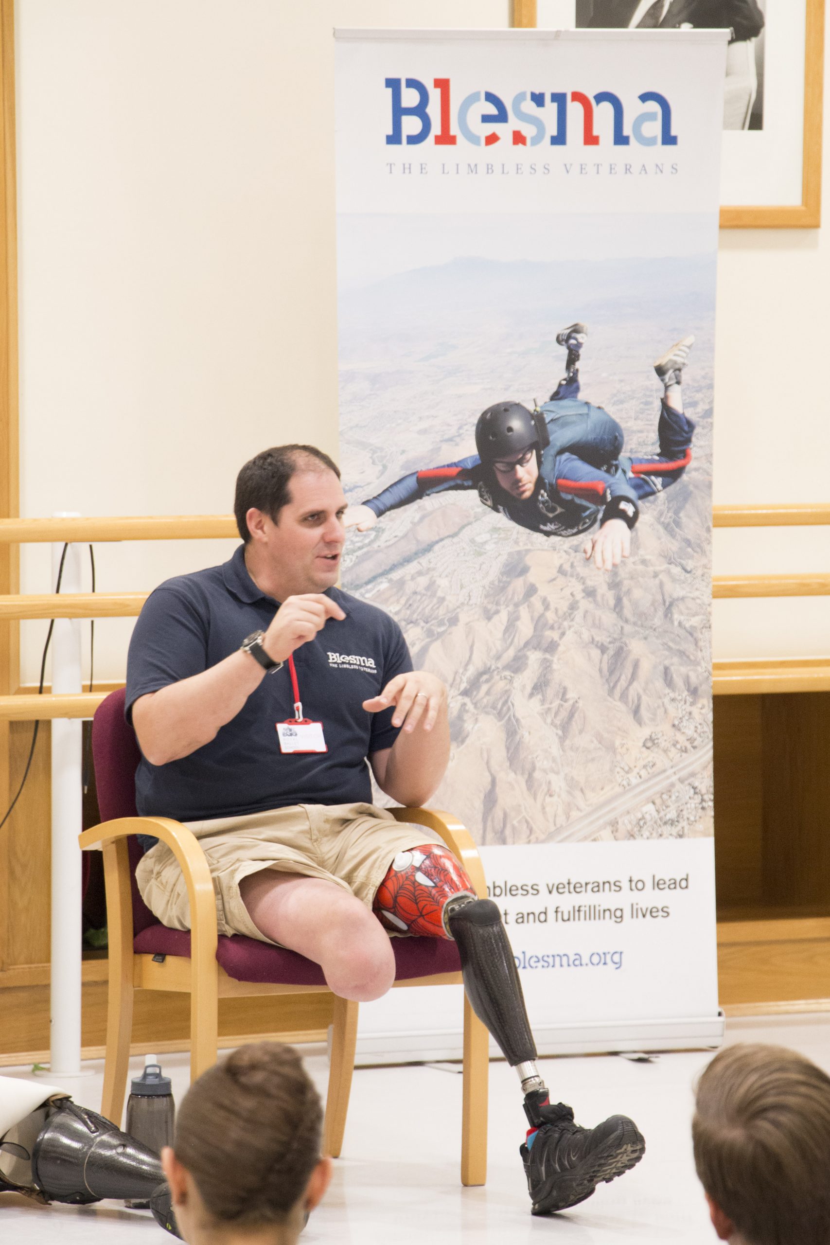 Blesma visits the royal ballet school