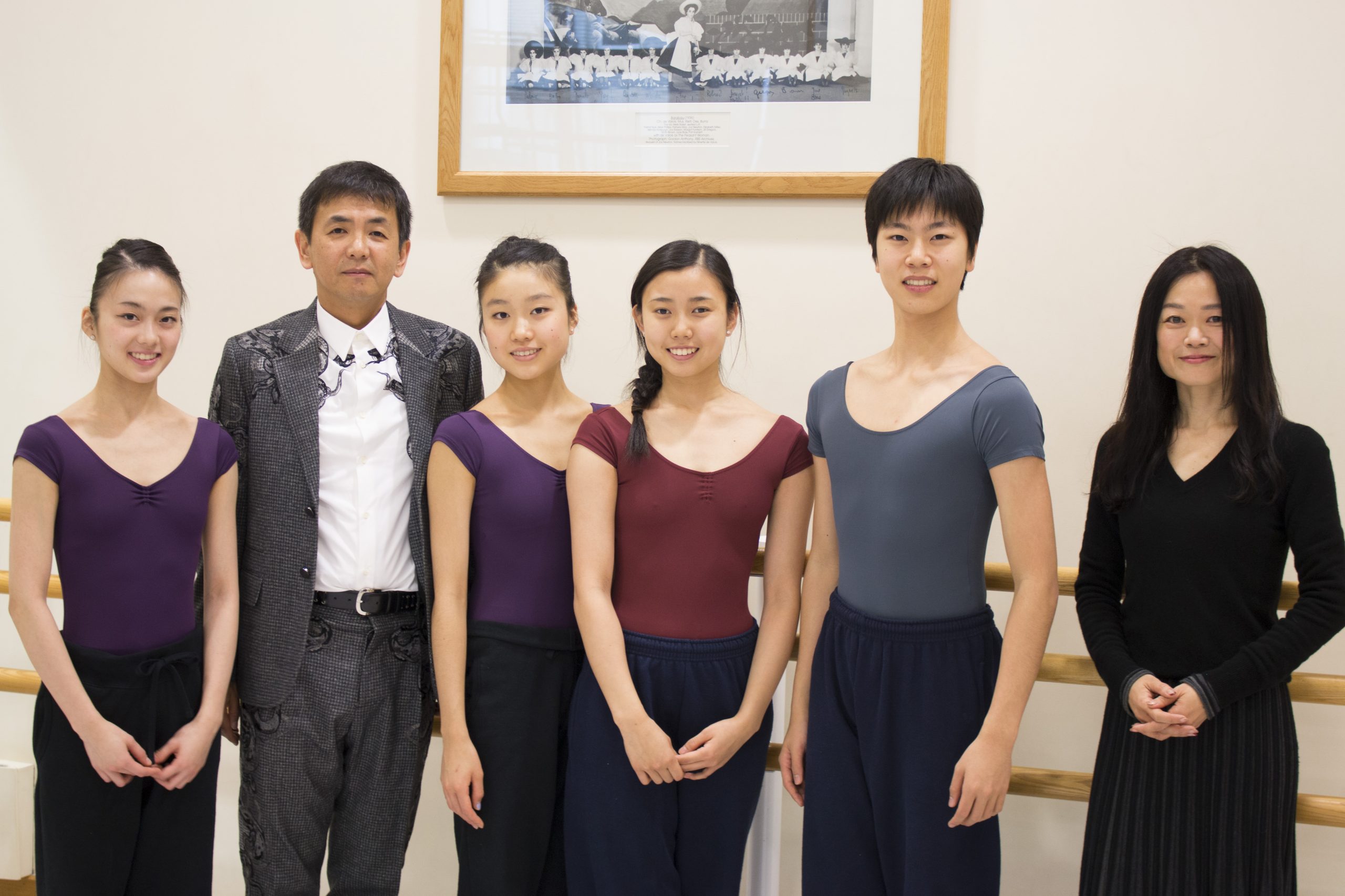 Miyako yoshida and mr naoya kinoshita visit the royal ballet school