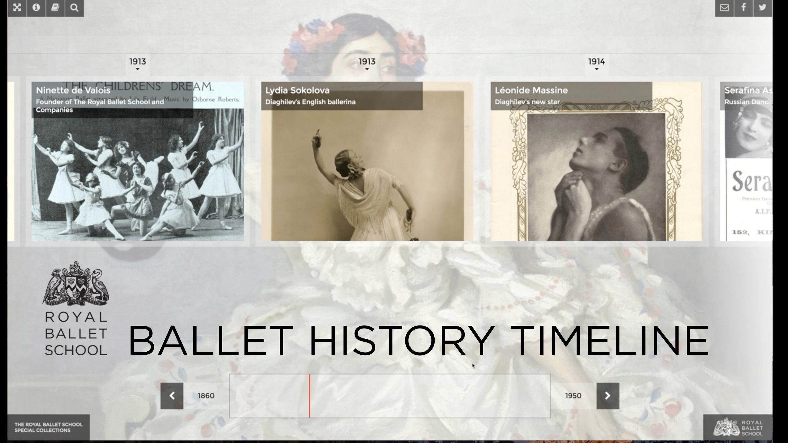 The royal ballet school launches ballet history timeline