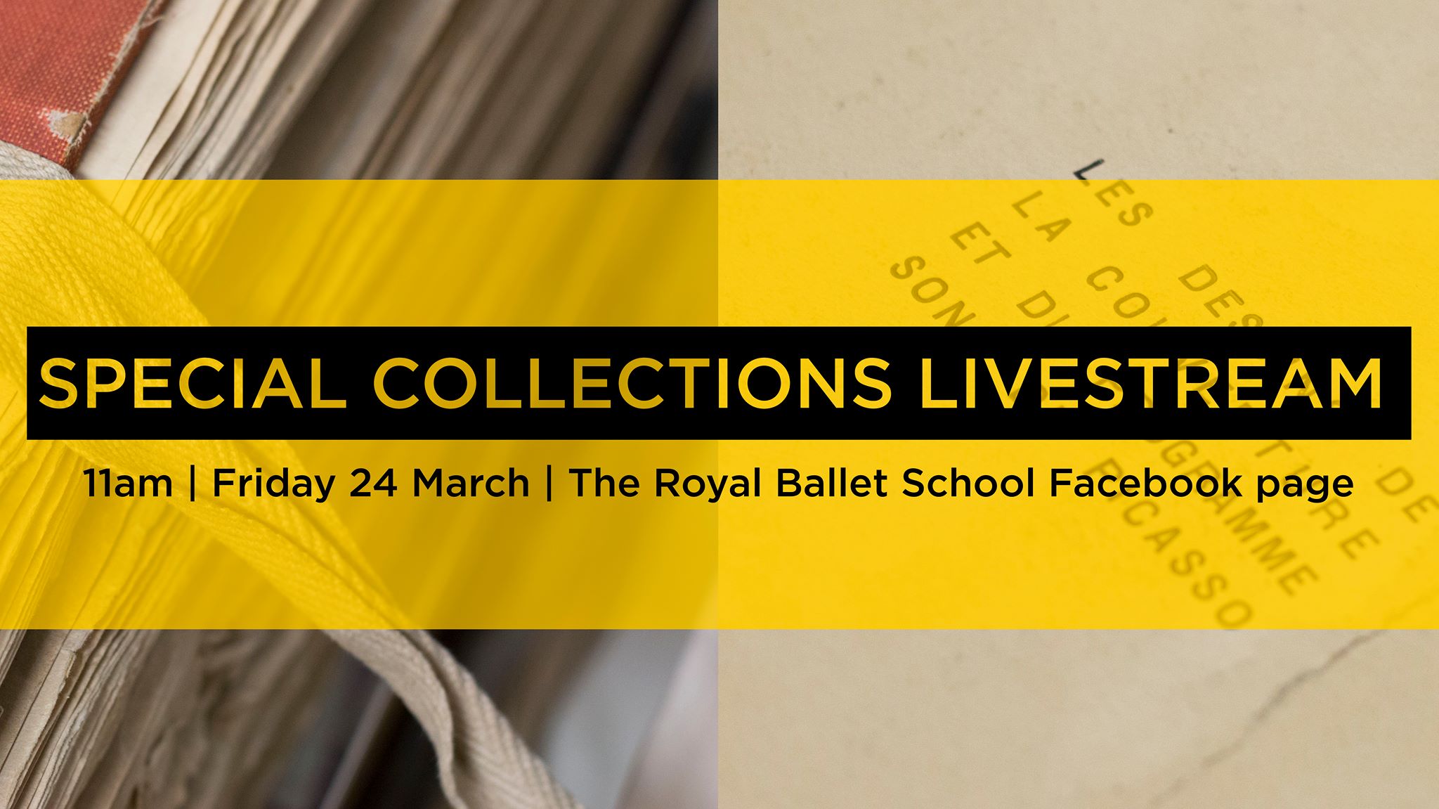 The royal ballet school host special collections livestream