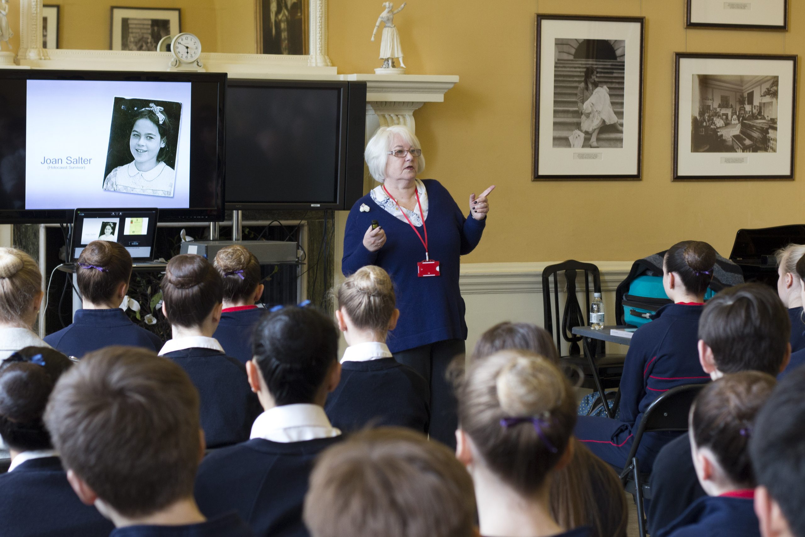 Visit from holocaust survivor, joan salter