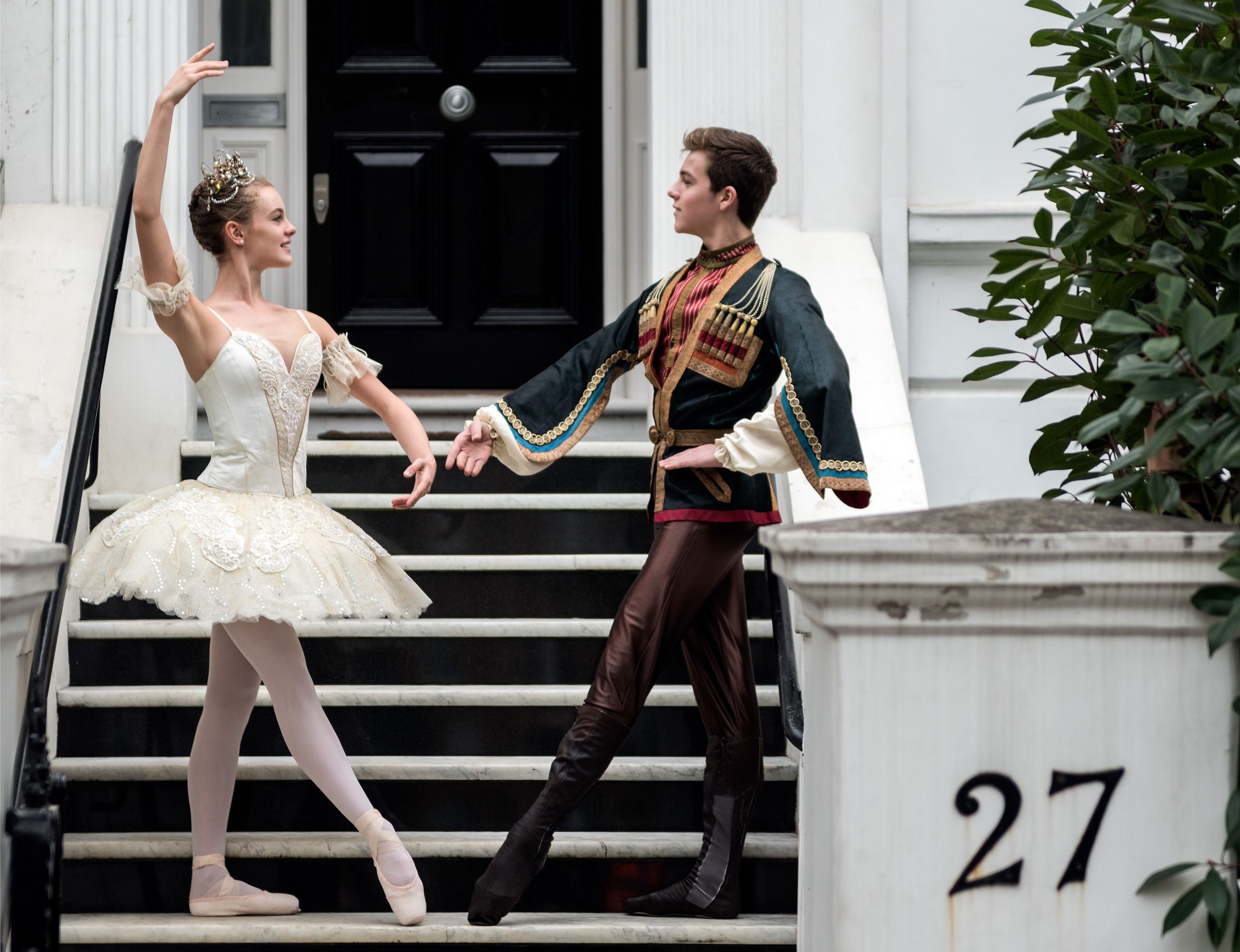 Students at nureyev blue plaque unveiling