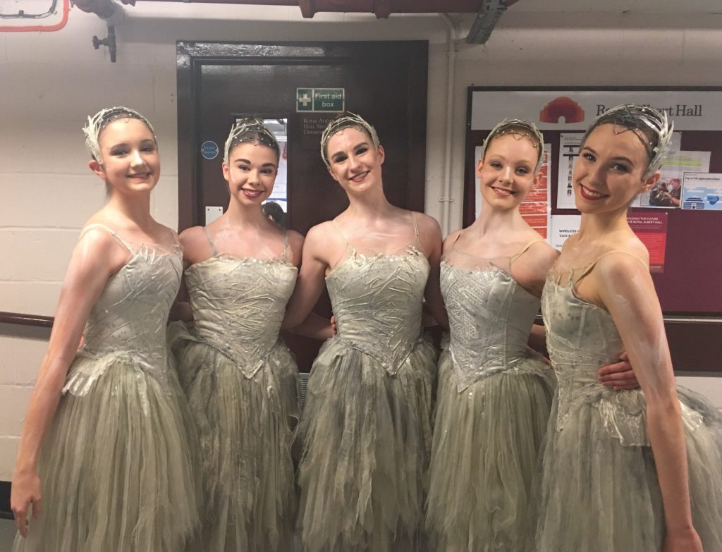 Students dance with brb at the royal albert hall