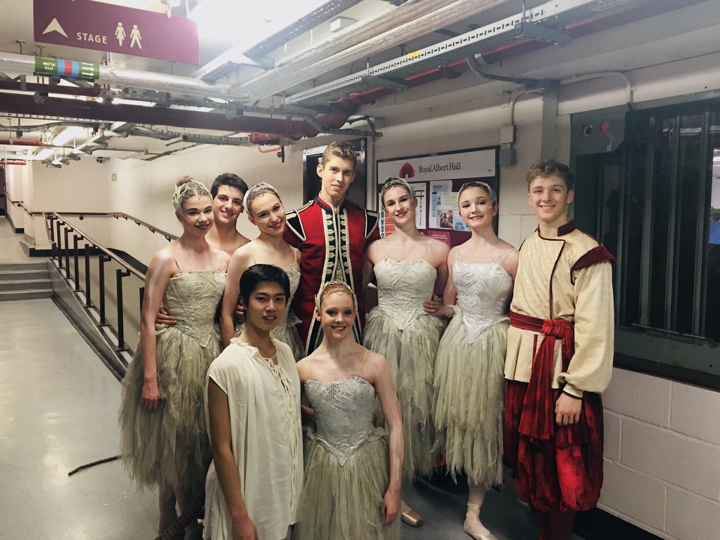 Students dance with brb at the royal albert hall