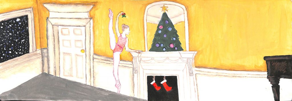 Festive art at white lodge