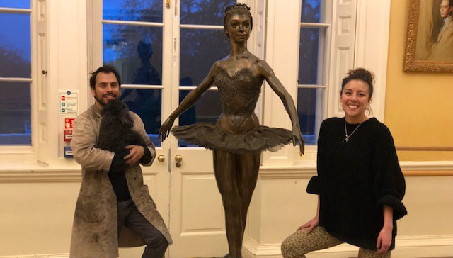 Famous statue of dame margot fonteyn at white lodge is restored to former glory