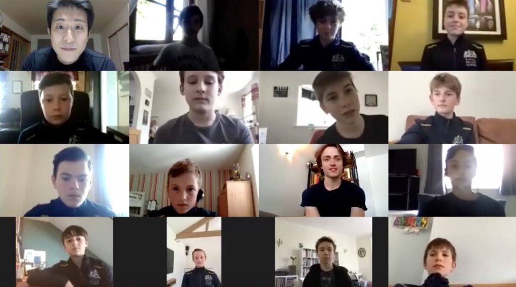 Students benefit from mentoring sessions with royal ballet school alumni Matthew ball giving an online mentoring session to students