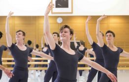 Men's ballet class in upper school studios