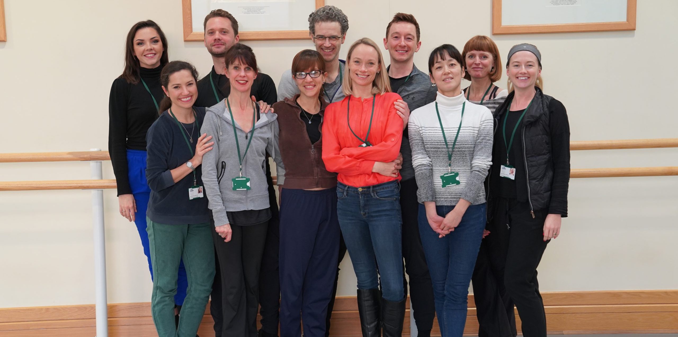 Diploma of dance teaching students in the studio