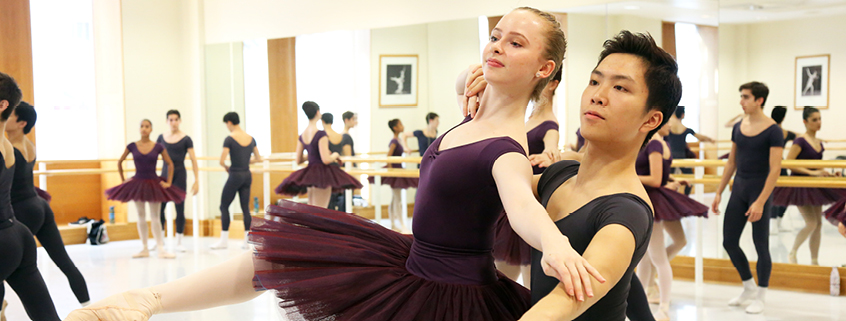3rd Year students dancing in Upper School studio