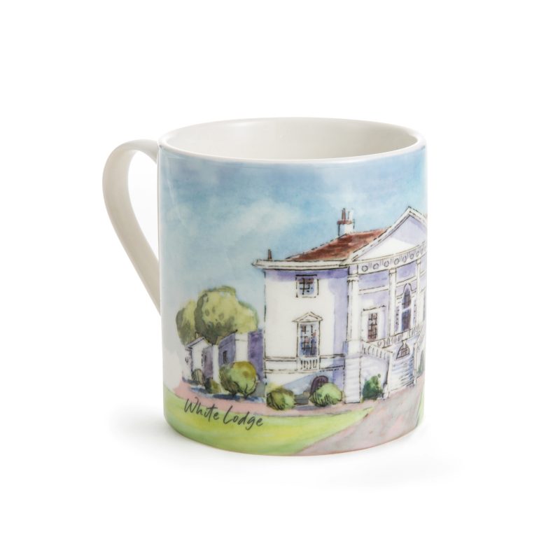 White lodge mug