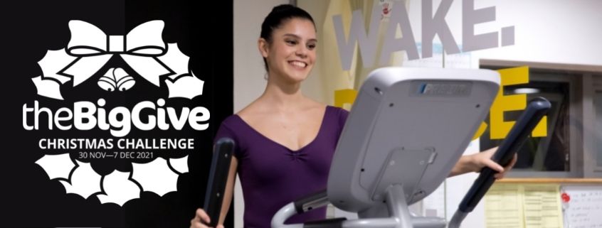 Student smiling on tread mill