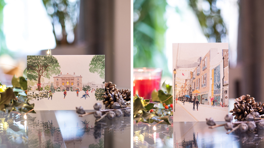 The royal ballet school's online shop extends its range 2 illustrated christmas card designs