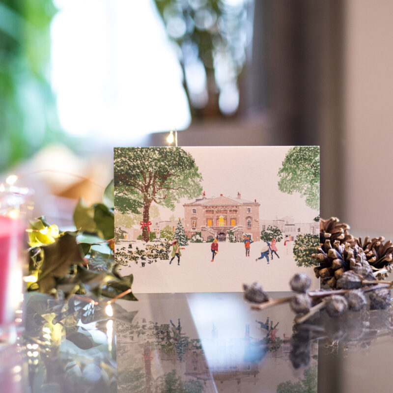 White lodge christmas cards