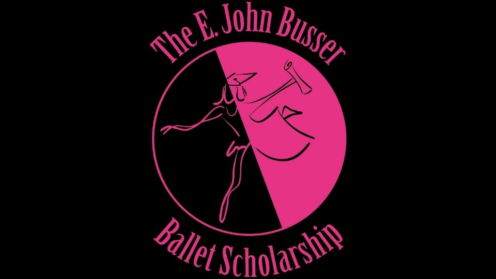 The e. John busser ballet scholarship logo