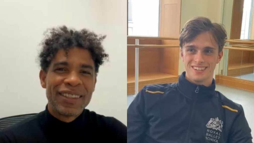 Carlos acosta and pre-professional year student oscar kempsey-fagg