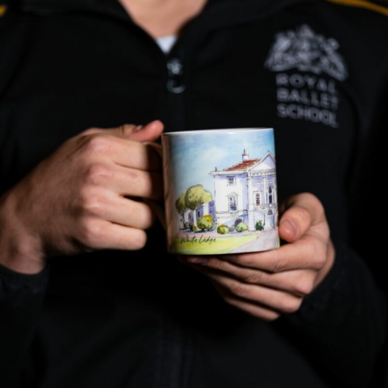 White lodge mug