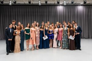 All of our 2024 pre-professional students at their graduation in the linden studio theatre