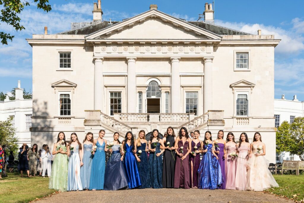 Year 11 students at their celebration at white lodge