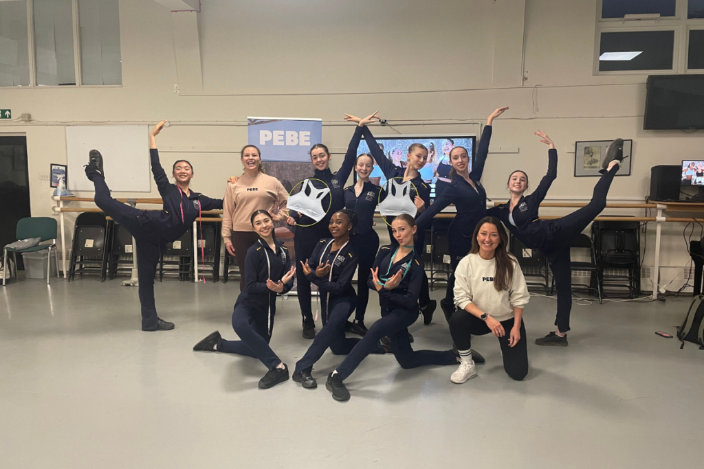 The royal ballet school partners with pebe for sports bra fitting and education 