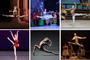 A collage of six photographs of the dancers features in the article