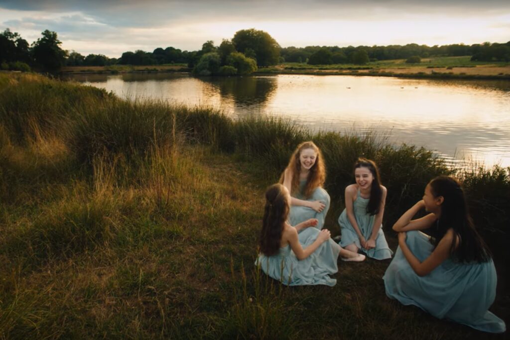 Royal ballet school students in mother nature: summer film.