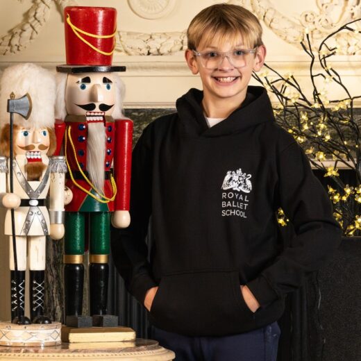 Children's black hoodie