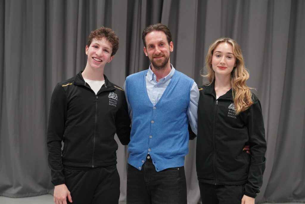 ‘the fact that i’m here is because i was there. ’ creative artist talk with alumnus jonathan watkins  Jonathan watkins with julian and layla