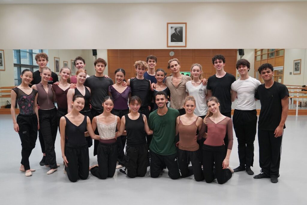 Kele roberson in a group photo with pre-professional students