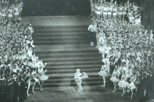 © 2026 the royal ballet school. Founder dame ninette de valois at her retirement gala at the royal opera house. Photographed by donald southern.