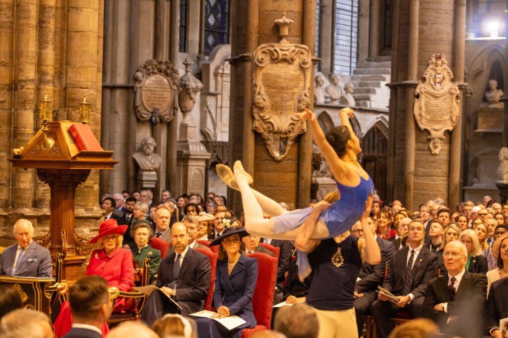 Students performing in the commonwealth day service of celebration. Photos courtesy of royal commonwealth society/picture partnership.