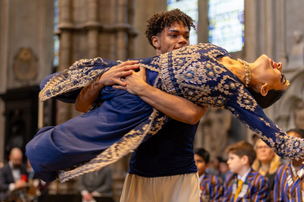Students performing in the commonwealth day service of celebration. Photos courtesy of royal commonwealth society/picture partnership.