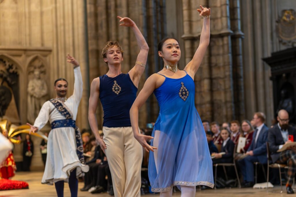 Students performing in the commonwealth day service of celebration. Photos courtesy of royal commonwealth society/picture partnership.