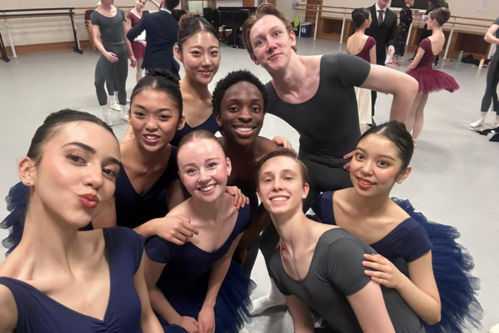 Students behind the scenes for solos evening 2026