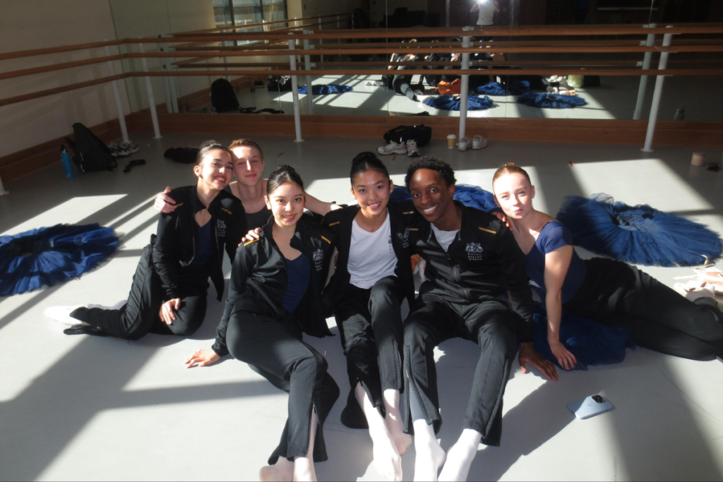 Students behind the scenes for solos evening 2026