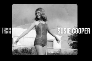 Susie's first steps on pointe, aged 12, at the end of 1st form (now year 7) at white lodge. She is pictured in a swimsuit and pointe shoes on the grass at a caravan site in pagham.