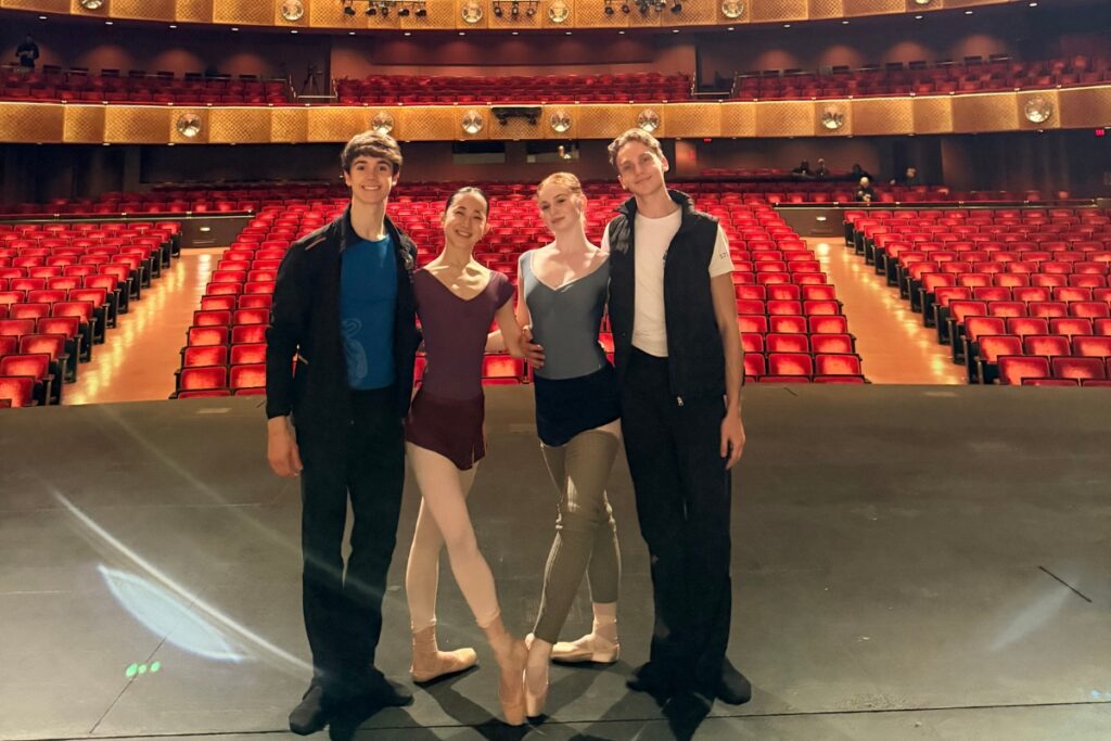 Four pre-professional year students perform in the yagp international dance school festival at lincoln center 