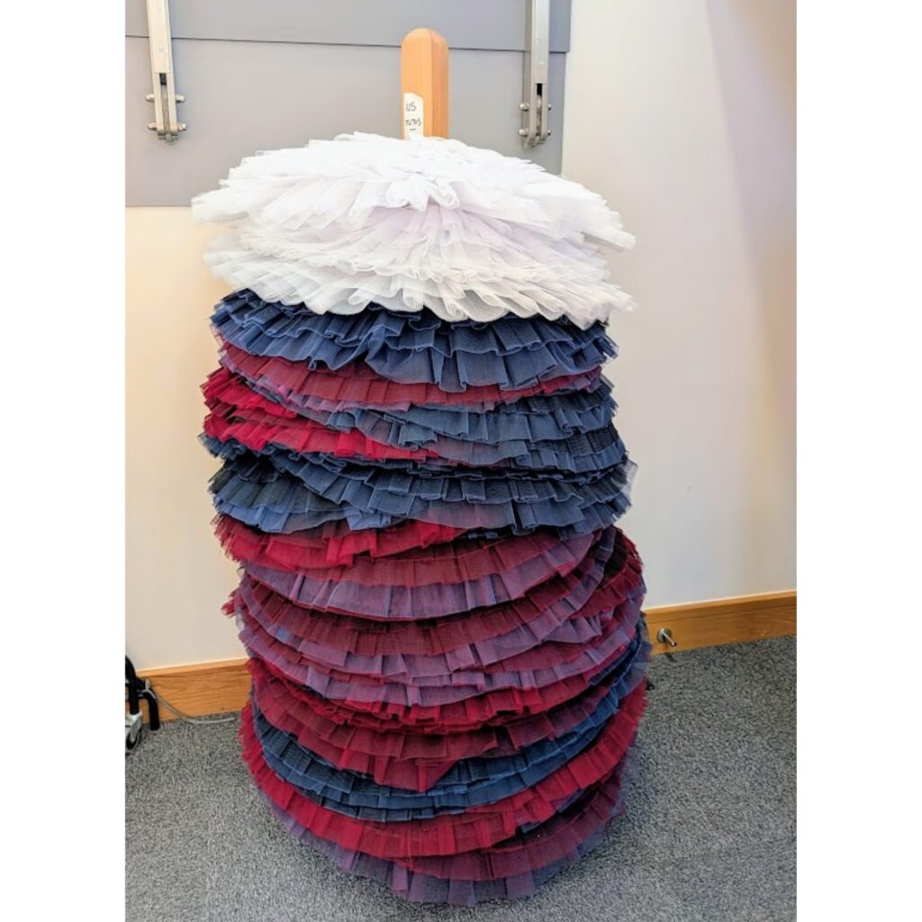 Behind the designs with centenary collection illustrators aimee tregunno and catja christensen A tutu tree of uniform practice tutus in upper school.