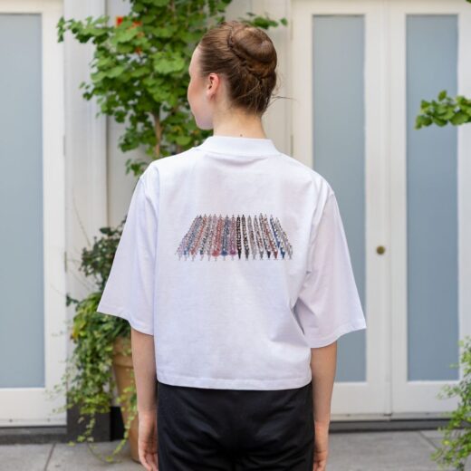 Cropped Grand defile centenary t-shirt