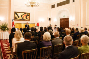 The school receive ambassador's commendation at the embassy of japan